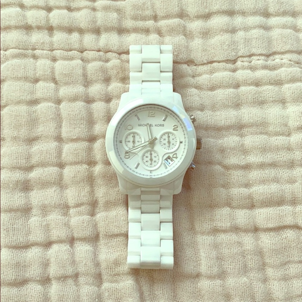 Michael Kors Chronograph Runway Watch White MK5161